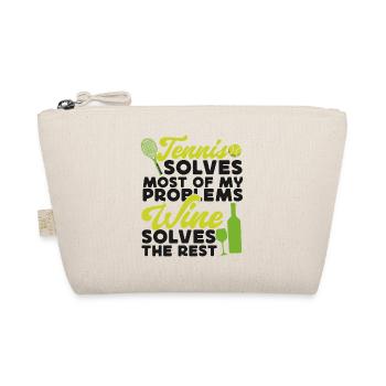 Drôle de joueur de tennis raquette vin - Trousse biologique - nature - Devant