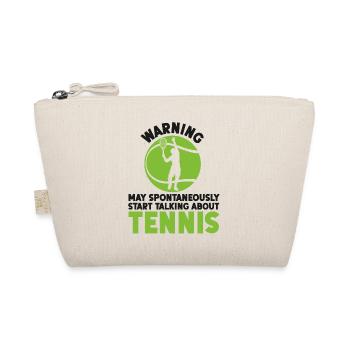 Avertissement de raquette de joueur de tennis drôle - Trousse biologique - nature - Devant