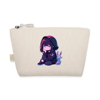 Kawaii Cute Anime Girl Goth Bunny Grunge Edgy - Bio-Täschchen - Natur - Vorne