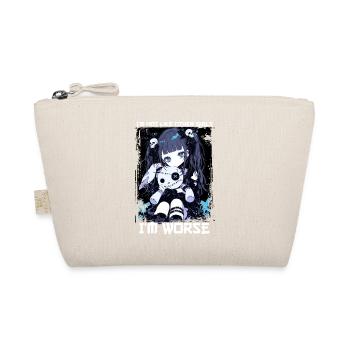 Not Like Other Girls Anime Girl Gothic Grunge - Bio-Täschchen - Natur - Vorne