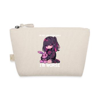 Not Like Other Girls Kawaii Goth Bunny Gift - Organic Pouch - nature - Front
