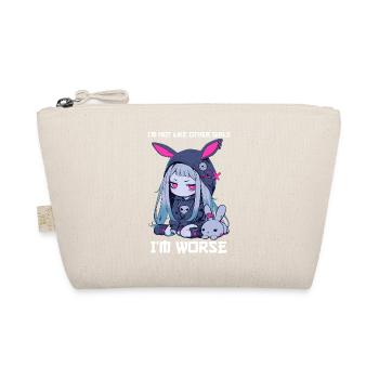 Not Like Other Girls Kawaii Goth Bunny Gothic - Bio-Täschchen - Natur - Vorne