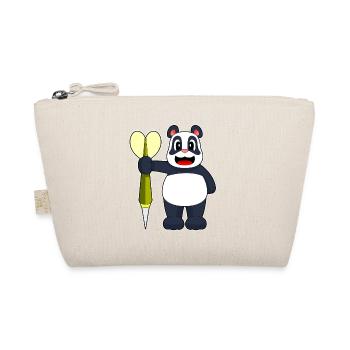 Panda Dart Dartpfeil - Organic Pouch - nature - Front
