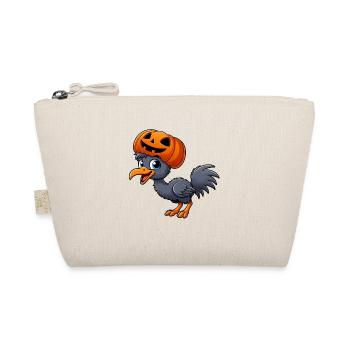 Drôle d’autruche émeu citrouille chapeau Halloween dessin animé - Trousse biologique - nature - Devant