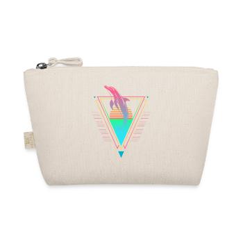 Delfin Vaporwave Synthwave années 90 années 80 coucher de soleil - Trousse biologique - nature - Devant