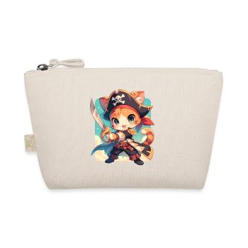 Chat Pirate de Kawaii Chibi - Aventure Ahoy - Trousse biologique - nature - Devant