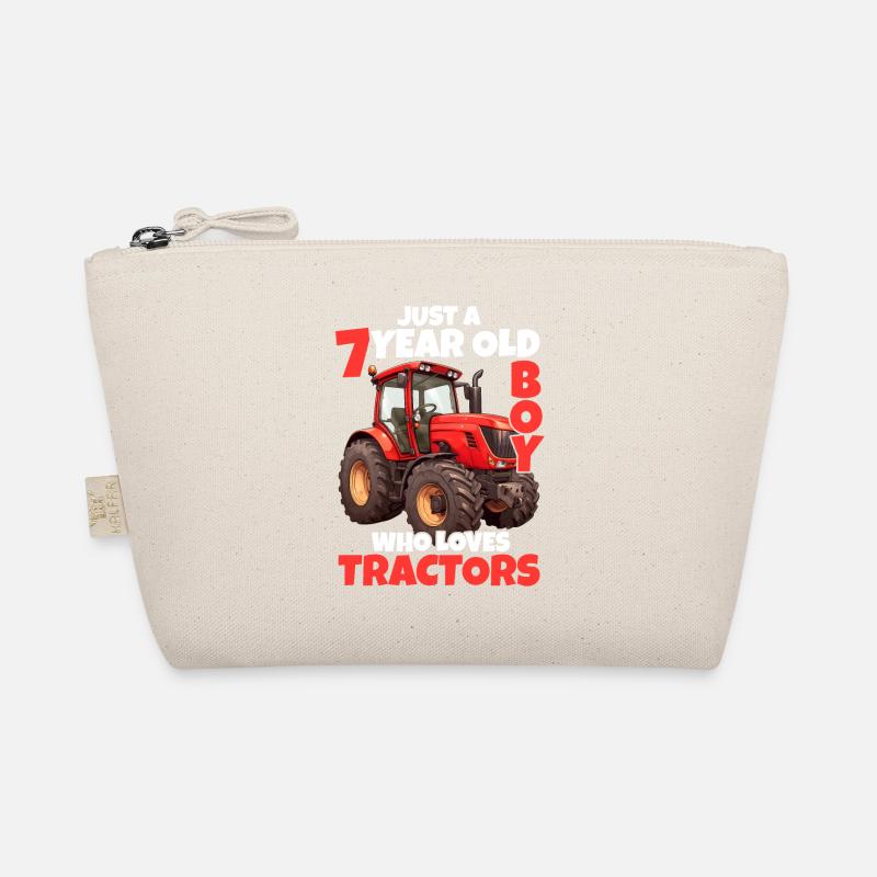 Traktor 7. Geburtstag Junge 7 Jahre Geschenk Bio-Täschchen
