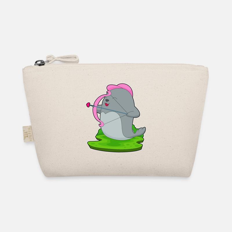 Seal Archer Arrow Bow Organic Pouch