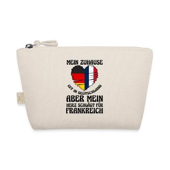 Franzosen Französisch Deutschland Frankreich - Bio-Täschchen - Natur - Vorne