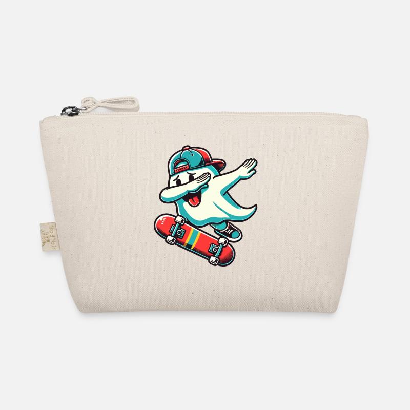 Skateboaring Dabbing Ghost Skateboard Dab Trousse biologique