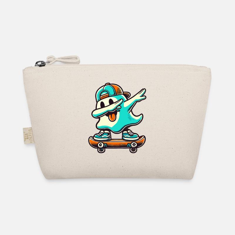 Skateboaring Dabbing Ghost Skateboard Dab Trousse biologique
