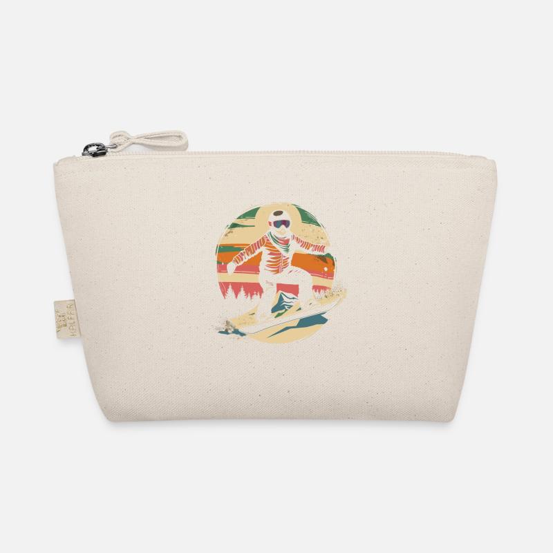 Snowboarder Illustration Trousse biologique