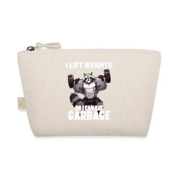 Waschbär Gym Workout Gewichtheben Geschenk - Bio-Täschchen - Natur - Vorne