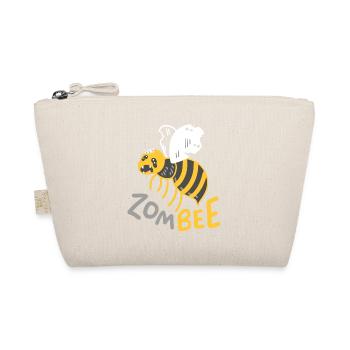 Zombie Biene Halloween - Bio-Täschchen - Natur - Vorne