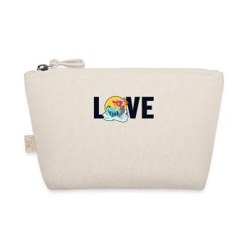 Love Drummer Team Paddler Lover Dragon Boat - Organic Pouch - nature - Front