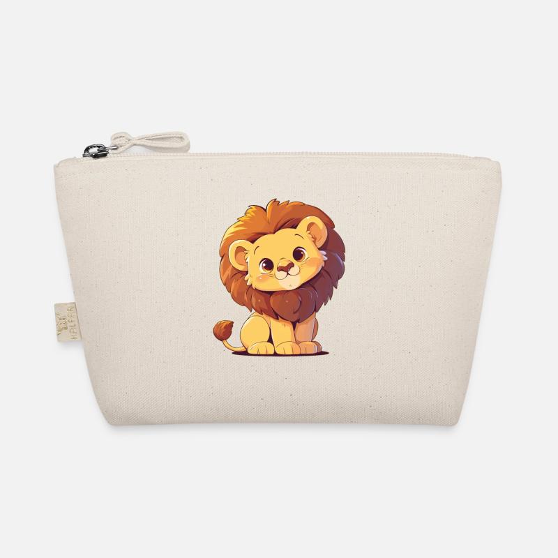 Lion Löwen Löwe - Bio-Täschchen - Natur