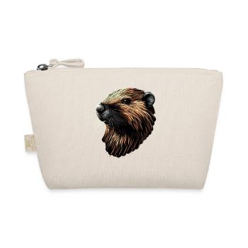 Castor Motif Castor Chuchoter Rongeurs Mignon Castor - Trousse biologique - nature - Devant