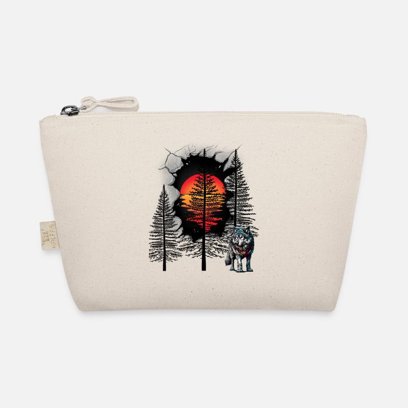 Wolf, Wolves, Mystical, Forest, Forest Animals, Fairy Tale Organic Pouch