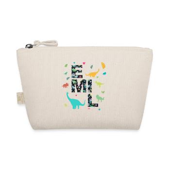 EMIL - Beau prénom de garçon avec dinosaure - Trousse biologique - nature - Devant