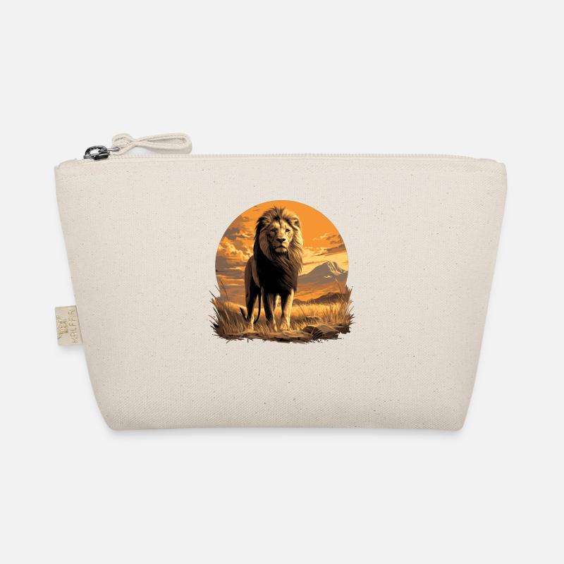 Lion Löwen Löwe - Bio-Täschchen - Natur