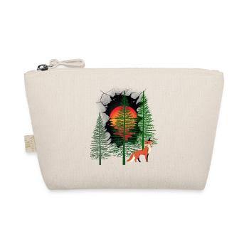 Forest Dwellers Fox Foxes Sunset Fairy Tale - Organic Pouch - nature - Front