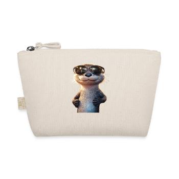 Otter Sea Otter Otter Marten Love Cute Otter - Organic Pouch - nature - Front