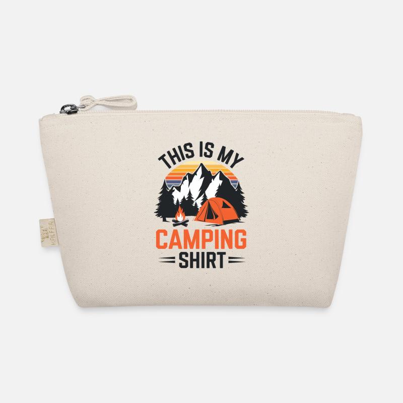 This Is My Camping Shirt 3 x5400 - Bio-Täschchen - Natur