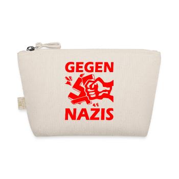 Gegen nazis - Bio-Täschchen - Natur - Vorne