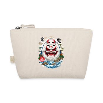 Japanischer Daruma Ästhetik Yokai Streetwear - Bio-Täschchen - Natur - Vorne