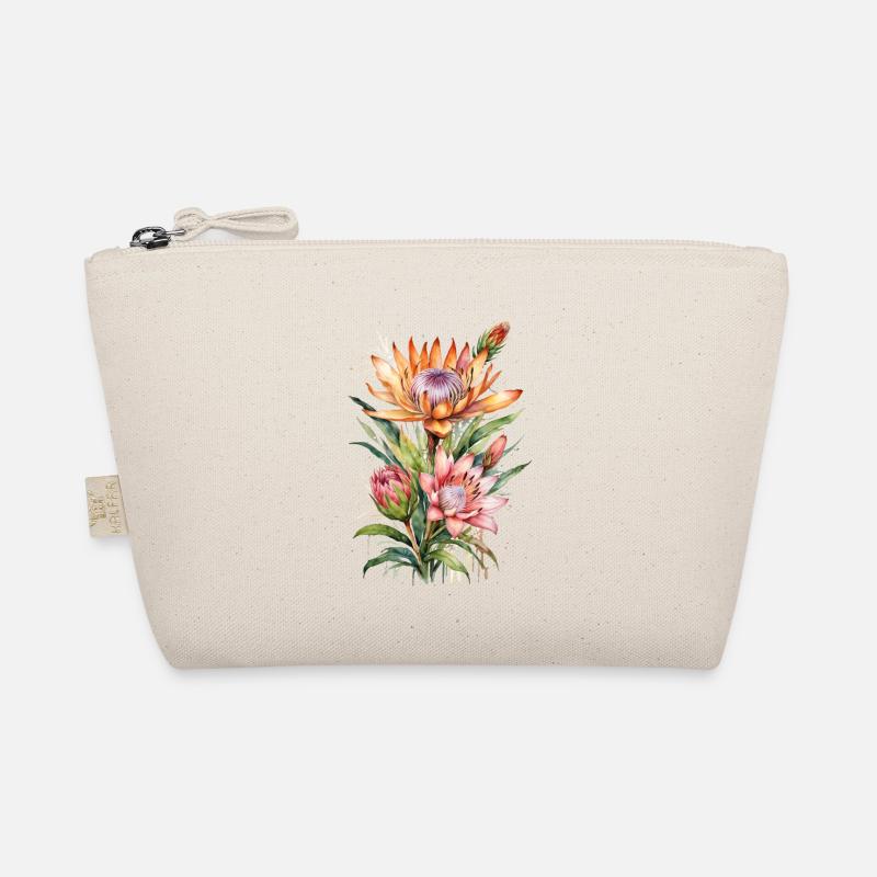 Élégance Botanique Protea Fleurs À L’aquarelle Trousse biologique