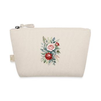 Feuilles d’eucalyptus avec des roses roses et rouges dans l’eau - Trousse biologique - nature - Devant