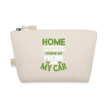 Home I Can Charge My Phone And My Car EV Driver - Bio-Täschchen - Natur - Vorne