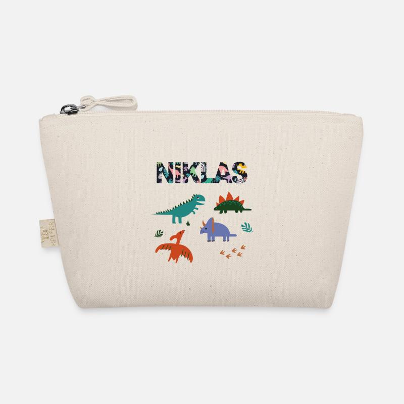 NIKLAS - Beautiful boy name with dinosaur Organic Pouch
