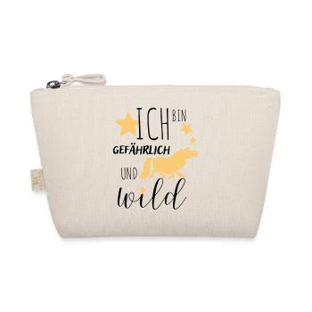 Ich bin und wild! - Bio-Täschchen - Natur - Vorne