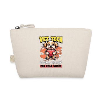Vet Tech Warm Hearts For Cold Nose Veterinarian - Organic Pouch - nature - Front