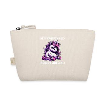 Nice I can also bring but nothing - Organic Pouch - nature - Front