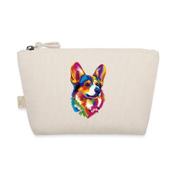 Corgi Colorful Rainbow Welsh Corgi Cardigan Corgi Corgi - Organic Pouch - nature - Front