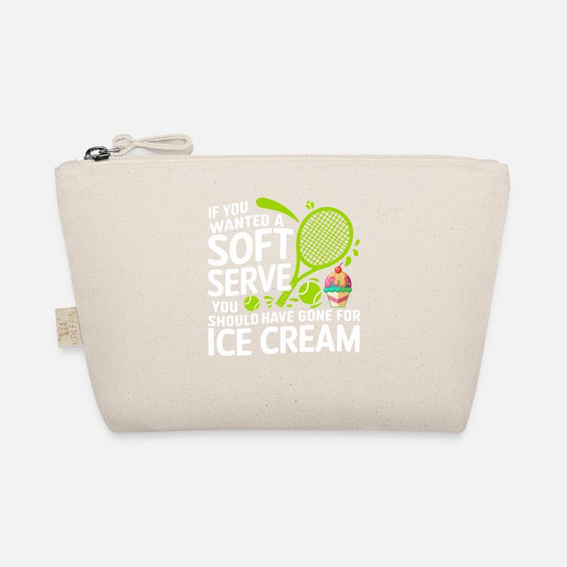 Soft Serve vs Eiscreme Cartoon-Zitat - Bio-Täschchen - Natur