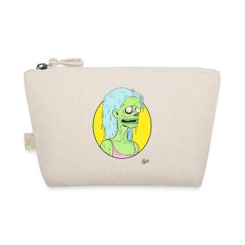 Dessin animé drôle fou : Fille zombie stupide - Trousse biologique - nature - Devant