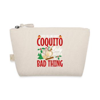 Merry Christmas Crazy Coquito Call Me - Organic Pouch - nature - Front