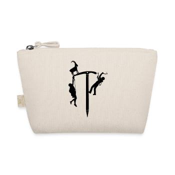 Silhouette du grimpeur sur corde - Trousse biologique - nature - Devant