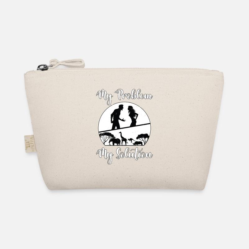 Zoologist My Problem My Solution Pictogram Mom Dad Organic Pouch
