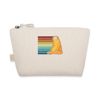 Retro Folivora Brown-Throated Pilosa Lover Sloth - Organic Pouch - nature - Front
