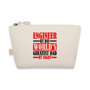 Engineer By Day, World's Greatest Dad By Night 2 - Bio-Täschchen - Natur - Vorne