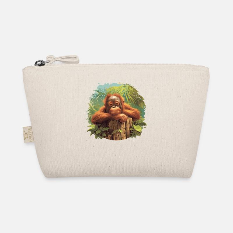Orangutan Orang-Utans Orang-Utan - Bio-Täschchen - Natur