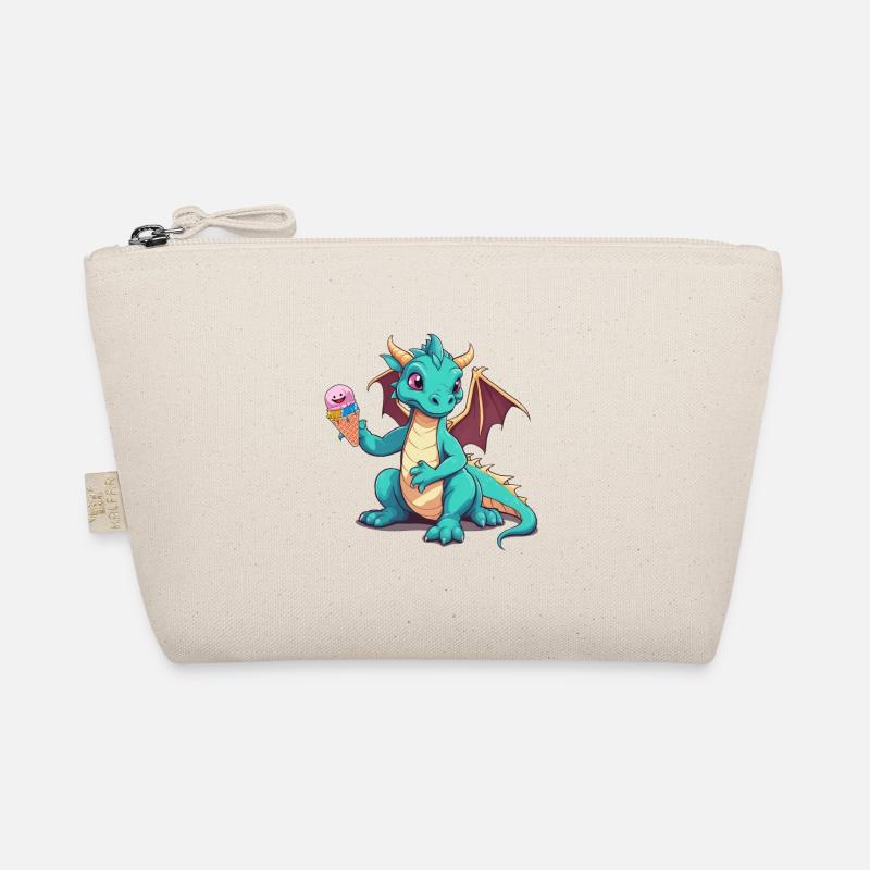 Drache Drachen Kind Kinder Eiskrem Baby Bio-Täschchen