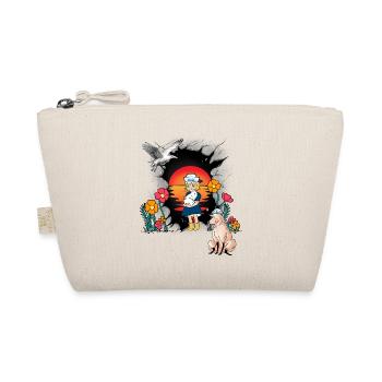 Maritime Girl Sailor Coast Sheep Seagull Child - Organic Pouch - nature - Front