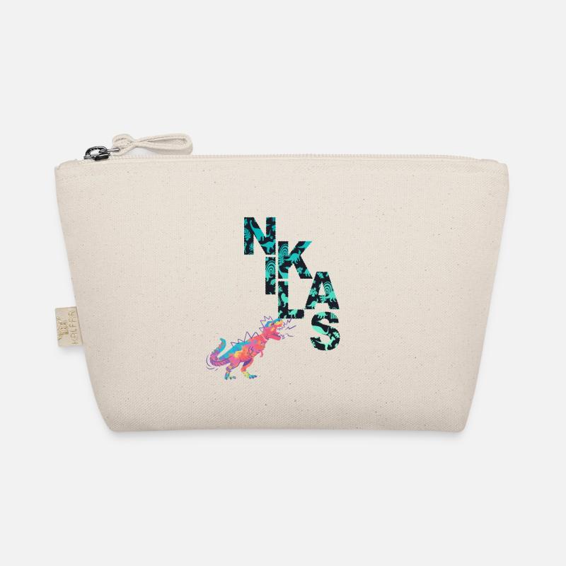 NIKLAS - Beautiful boy name with dinosaur Organic Pouch