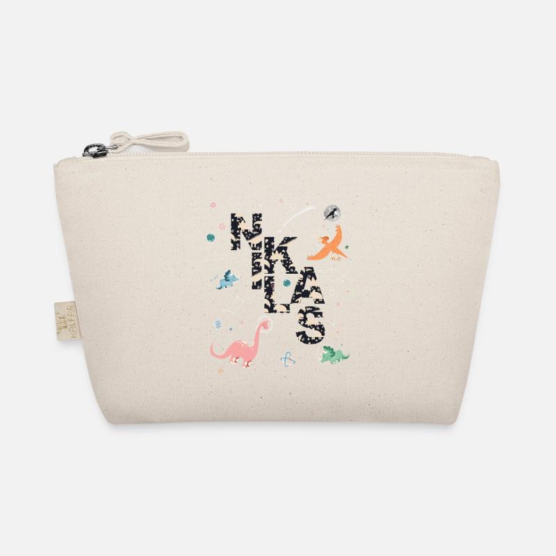 NIKLAS - Beautiful boy name with dinosaur Organic Pouch