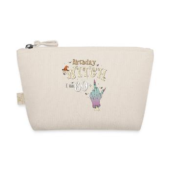 Witch Funny HallowQueen 61st Birthday Halloween - Organic Pouch - nature - Front
